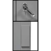 Armoire de rangement &agrave; hauteur de comptoir, Acier, 2 Tablettes, 42" h x 48" la x 24" P, Gris R.M.G. Prévention