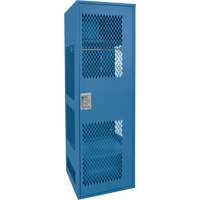 Gear Locker with Door, Steel, 24" W x 18" D x 72" H, Dark Blue R.M.G. Prévention