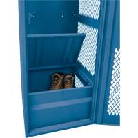 Gear Locker with Door, Steel, 24" W x 18" D x 72" H, Dark Blue R.M.G. Prévention