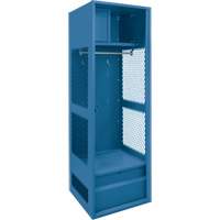 Gear Locker, Steel, 24" W x 18" D x 72" H, Dark Blue R.M.G. Prévention