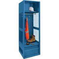 Gear Locker, Steel, 24" W x 18" D x 72" H, Dark Blue R.M.G. Prévention