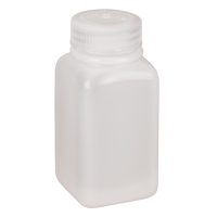 Easy-Grip Space-Saver Bottles, Square, 6 oz., Plastic R.M.G. Prévention