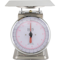 Balance &agrave; plateau sup&eacute;rieur, Capacit&eacute; 25 lb 12 kg, Graduations 0,125 lb / 50 g R.M.G. Prévention
