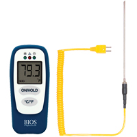 Thermom&egrave;tre alimentaire avec v&eacute;rification HACCP, Contact, Num&eacute;rique, -83,2 - 1999°F (-64 &agrave; 1400°C) R.M.G. Prévention
