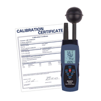 Wet-Bulb Globe Temperature (WBGT) Heat Stress Meter (includes ISO Certificate) R.M.G. Prévention