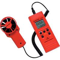 TMA10A Anemometer Thermometer, Not Data Logging, 0.4 - 25 m/sec Air Velocity Range R.M.G. Prévention