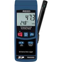 Data Logging Thermo-Hygrometer, 5% - 95% RH, 32° - 122° F ( 0° - 50°C ) R.M.G. Prévention