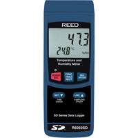 Data Logging Thermo-Hygrometer with NIST Certificate, 5% - 95% RH, 32° - 122° F ( 0° - 50°C ) R.M.G. Prévention