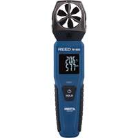 Bluetooth Smart Series Vane Anemometer, Data Logging, 0.6 - 25 m/sec/118 - 4921 ft./min/2.1 - 90 Km/hr/1.3 - 55.9 Mph Air Velocity Range R.M.G. Prévention