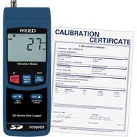 Data Logging Vibration Meter with ISO Certificate, 10% - 85% RH, 32°- 122° F ( 0° - 50° C ) R.M.G. Prévention
