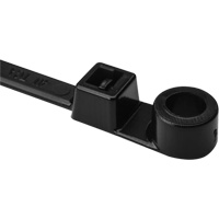 1-Piece Screw Mount Cable Ties, 12-2/5" Long, 50 lbs. Tensile Strength, Black R.M.G. Prévention