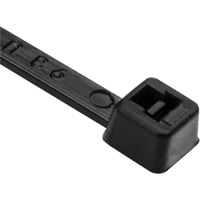 PA66 Cable Ties, 8" Long, 50 lbs. Tensile Strength, Black R.M.G. Prévention