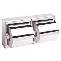 Two-Roll Toilet Paper Dispenser with Hoods, Multiple Roll Capacity R.M.G. Prévention