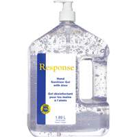Gel d&eacute;sinfectant pour les mains &agrave; l'alo&egrave;s Response, 1890 ml, Bouteille &agrave; pompe, 70 % alcool R.M.G. Prévention