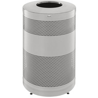 Classics Open Top Decorative Waste Bin, Stainless Steel, 51 US gal. Capacity R.M.G. Prévention