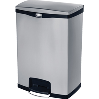 Slim Jim&reg; Waste Container, Stainless Steel, 24 US gal. Capacity R.M.G. Prévention