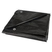 B&acirc;che, Usage industriel l&eacute;ger, Noir, 6' x 8' x 8 mils R.M.G. Prévention