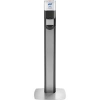 Messenger ES6 Silver Panel Floor Stand with Dispenser R.M.G. Prévention