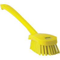 Brosse &agrave; manche long, Soies Ferme, Longueur de 16-3/10", Jaune R.M.G. Prévention
