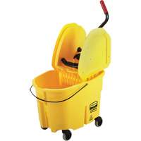 WaveBrake&reg; Mop Bucket & Wringer Combo Pack, Down Press, 8.75 US Gal.(35 Quart), Yellow R.M.G. Prévention