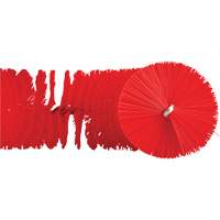 Brosse recourb&eacute;e, Soies Moyen/Ferme, Longueur de 15-1/2", Rouge R.M.G. Prévention