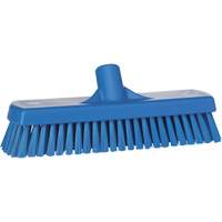 Brosse &agrave; r&eacute;curer pour planchers et murs, Crins Ferme, 12", Polyester, Bleu R.M.G. Prévention