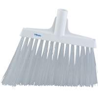 T&ecirc;te de balai oblique, Crins Extra-ferme, 12", Polyester, Blanc R.M.G. Prévention