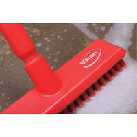 Brosse lave-pont aliment&eacute;e en eau, Crins Extra-ferme, 10-3/4", Polyester, Vert R.M.G. Prévention