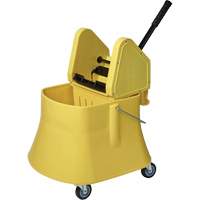 Champ Bucket & Wringer Combo, Down Press, 10 US Gal.(40 Quart), Yellow R.M.G. Prévention