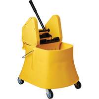 Champ Bucket & Wringer Combo, Down Press, 7.5 US Gal. (30 Quarts), Yellow R.M.G. Prévention