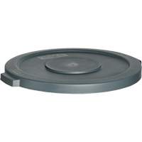 Waste Container Lid, Flat Lid, Plastic, Fits Container Size: 24" Dia. R.M.G. Prévention