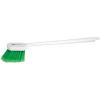 Brosse &agrave; recoins &agrave; manche long, 20" l, Soies PVC, Vert R.M.G. Prévention