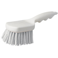 Brosse &agrave; chaudron &agrave; manche court, 9" l, Soies Polypropyl&egrave;ne, Blanc R.M.G. Prévention
