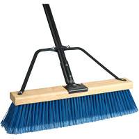 Ryno Push Broom with Braced Handle, 36", Fine, PVC Bristles R.M.G. Prévention