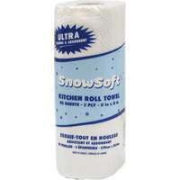 Snow Soft Premium Kitchen Towels, 2 Ply, 85 Sheets/Roll, 8" W, 11" L R.M.G. Prévention