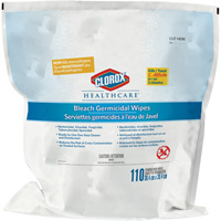 Healthcare&reg; Disinfecting Bleach Wipes Refill, 110 Count R.M.G. Prévention