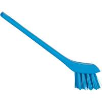 Brush with Scraping Edge, Stiff Bristles, 6" Long, Blue R.M.G. Prévention