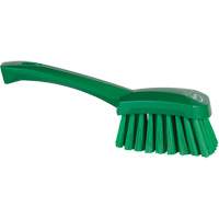 Short-Handled Washing Brush, Soft Bristles, 10-1/2" Long, Green R.M.G. Prévention