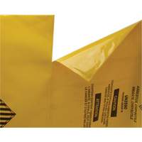 Doublures pour d&eacute;chets dangereux, Amiante, 40" lo x 26" la, 3 mils R.M.G. Prévention