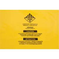 Doublures pour d&eacute;chets dangereux, Amiante, 40" lo x 26" la, 3 mils R.M.G. Prévention