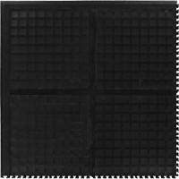 Tuile de centre modulaire Hog Heaven III Comfort, Ondul&eacute;, 3' x 3' x 3/4", Noir, Nitrile R.M.G. Prévention