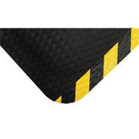 Hog Heaven Mat, Diamond, 4-4/5' x 8' x 5/8", Black/Yellow, Nitrile R.M.G. Prévention