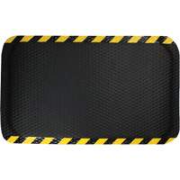 Hog Heaven Mat, Diamond, 3' x 5' x 5/8", Black/Yellow, Nitrile R.M.G. Prévention