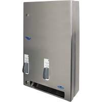 Distributeur de produits d'hygi&egrave;ne f&eacute;minine gratuits &agrave; bouton pression R.M.G. Prévention