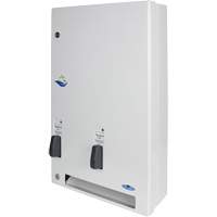 Distributeur de produits d'hygi&egrave;ne f&eacute;minine gratuits &agrave; bouton pression R.M.G. Prévention