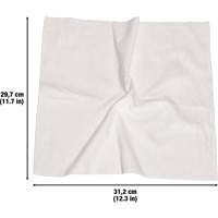 Chiffons lavables pour le nettoyage, Microfibre, Blanc R.M.G. Prévention