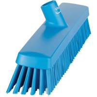 Push Broom Head, Fine/Stiff Bristles, 16-1/2", Polyester/Polypropylene, Blue R.M.G. Prévention
