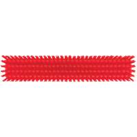 Push Broom Head, Fine/Stiff Bristles, 16-1/2", Polyester/Polypropylene, Red R.M.G. Prévention