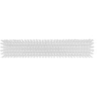 Push Broom Head, Fine/Stiff Bristles, 16-1/2", Polyester/Polypropylene, White R.M.G. Prévention