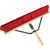 Balai-brosse &agrave; manche renforc&eacute;, 24", Moyen, Soies PVC R.M.G. Prévention